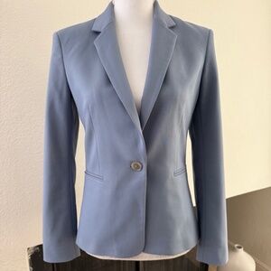 Express Women’s Tailored Blazer Dusty Blue Size 4 Pre-Loved Excellent Condition